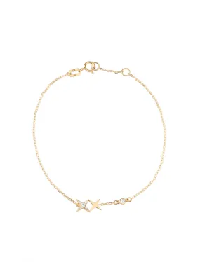 18K Gold Celestial Sparkle Emoji Bracelet