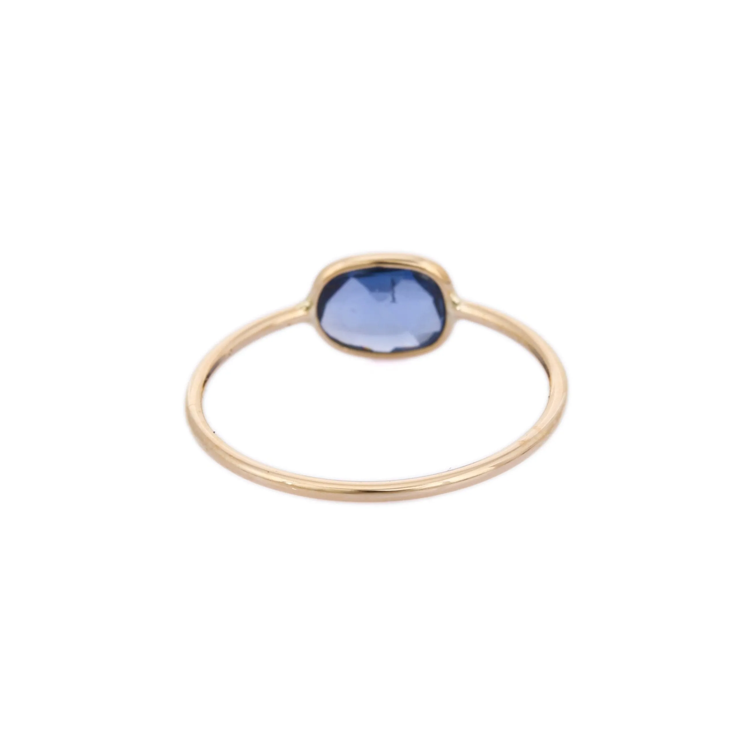 18k gold sapphire ring