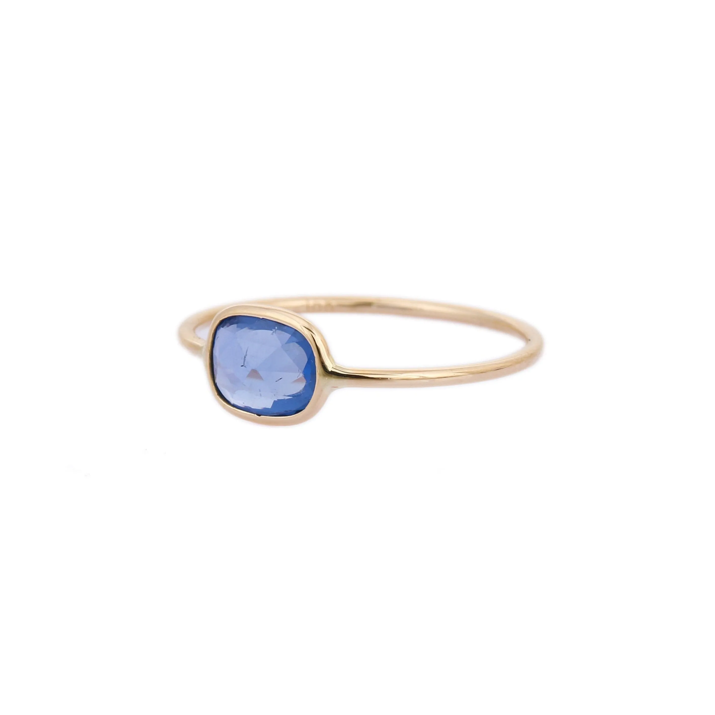18k gold sapphire ring