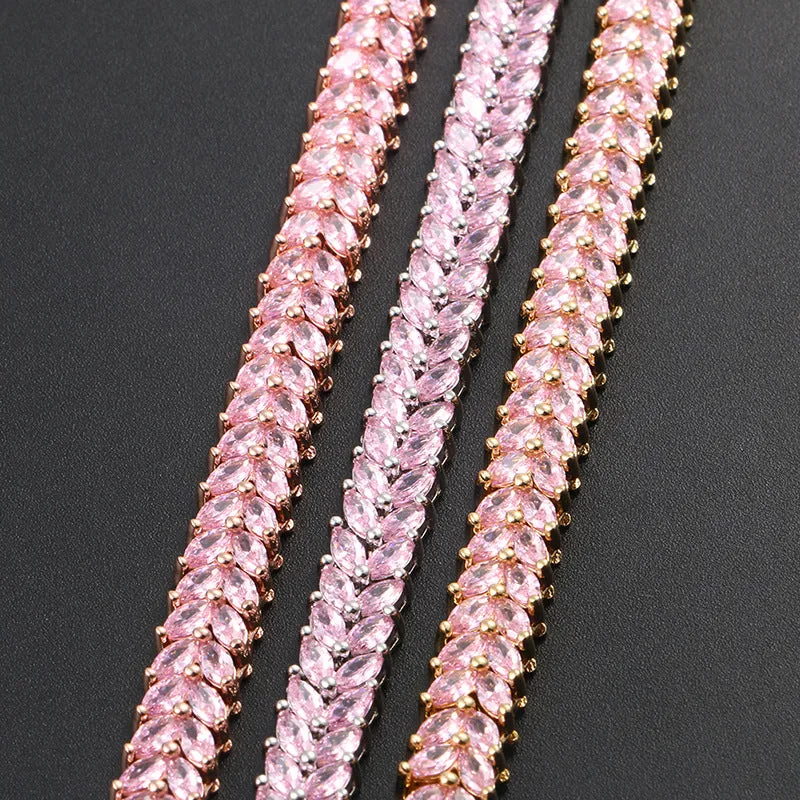 8mm Olive Branch Leaf Shape Chain