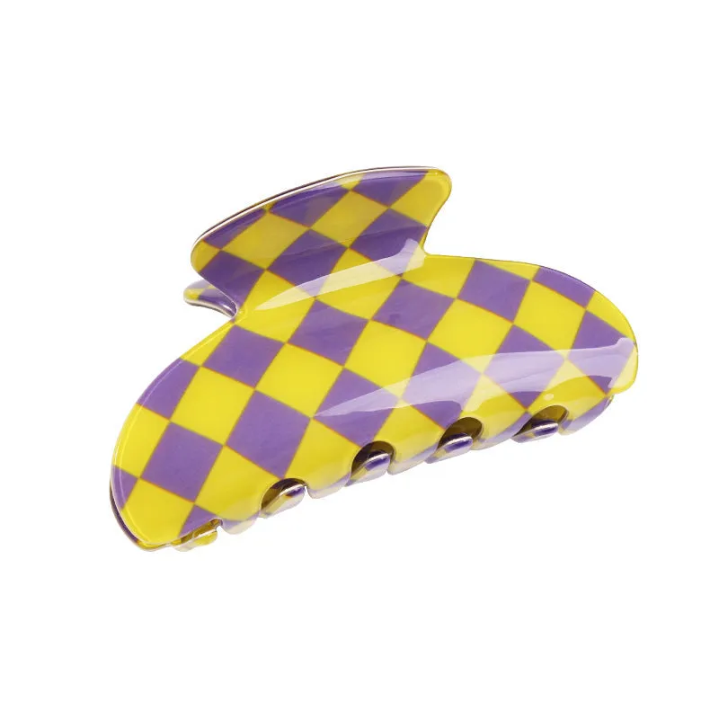 Checkerboard Claw Clip