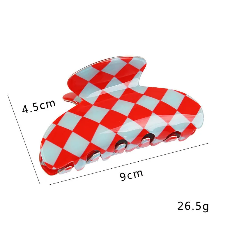 Checkerboard Claw Clip