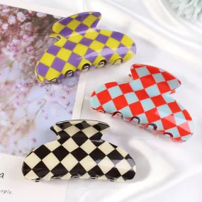Checkerboard Claw Clip