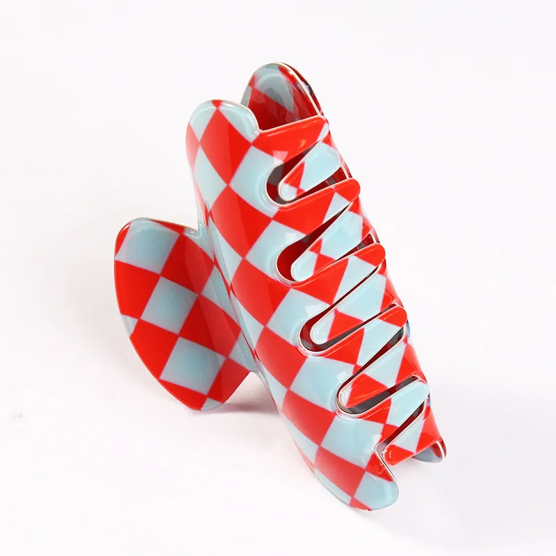 Checkerboard Claw Clip