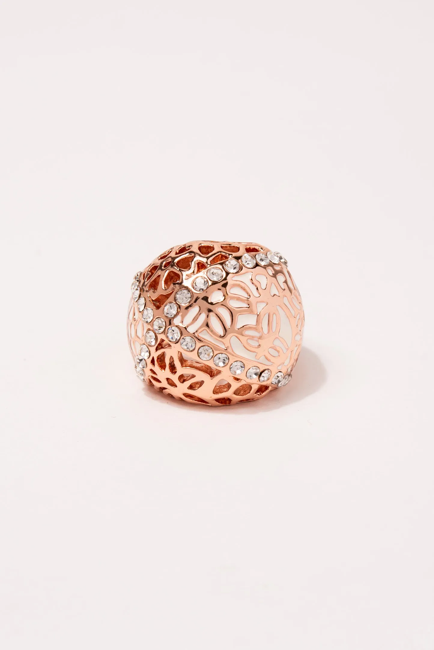 Courtney GCL Stone Ring - Rose Gold