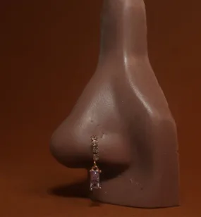 Dangle Teardrop Nose Hoop Piercing Jewelry