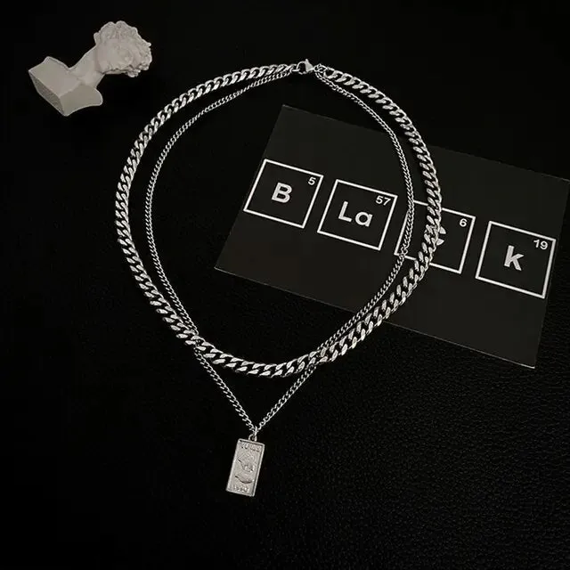 Double Layer Cuban Chain Necklace