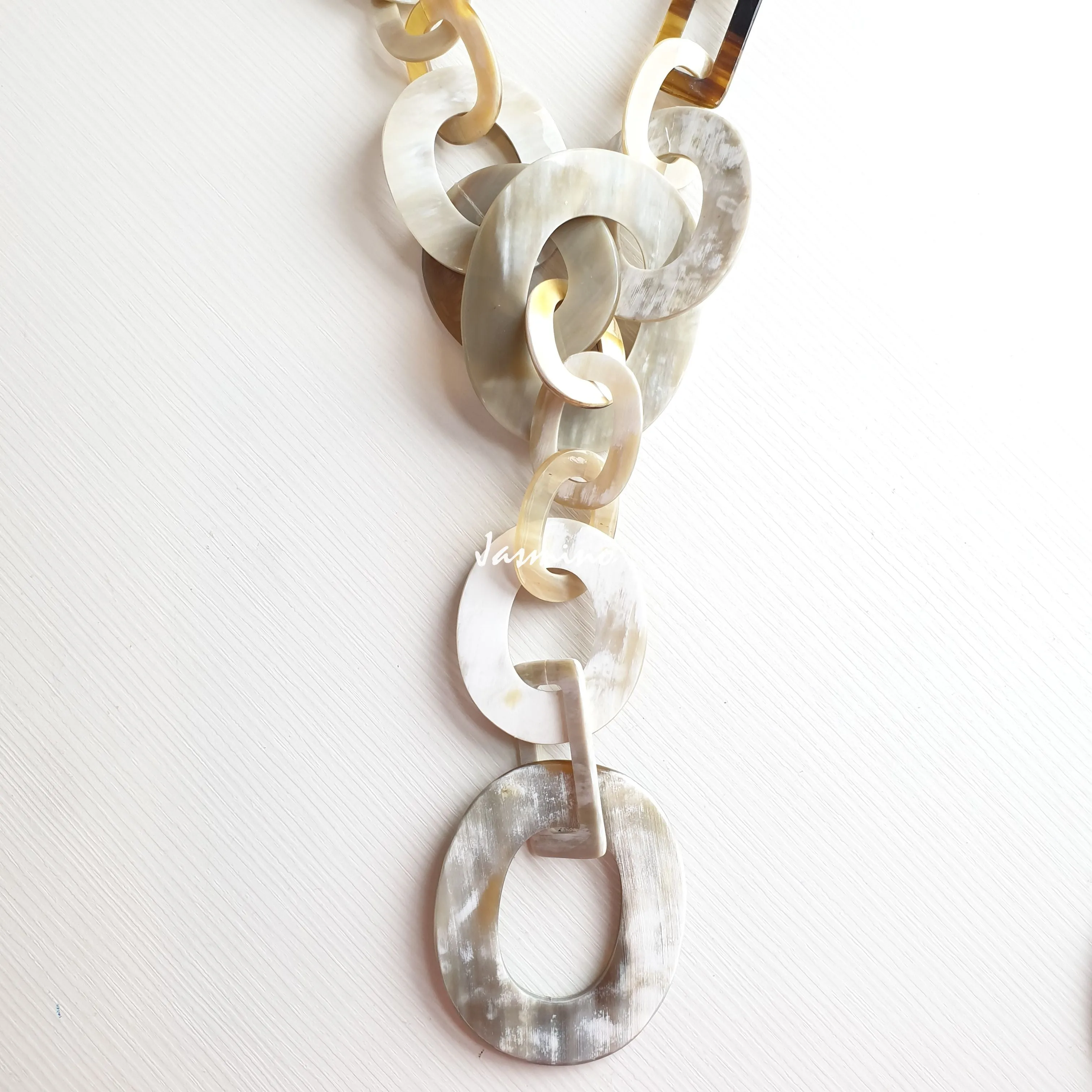 Elegant Handmade Necklace J17379, Made by Natural Buffalo Horn