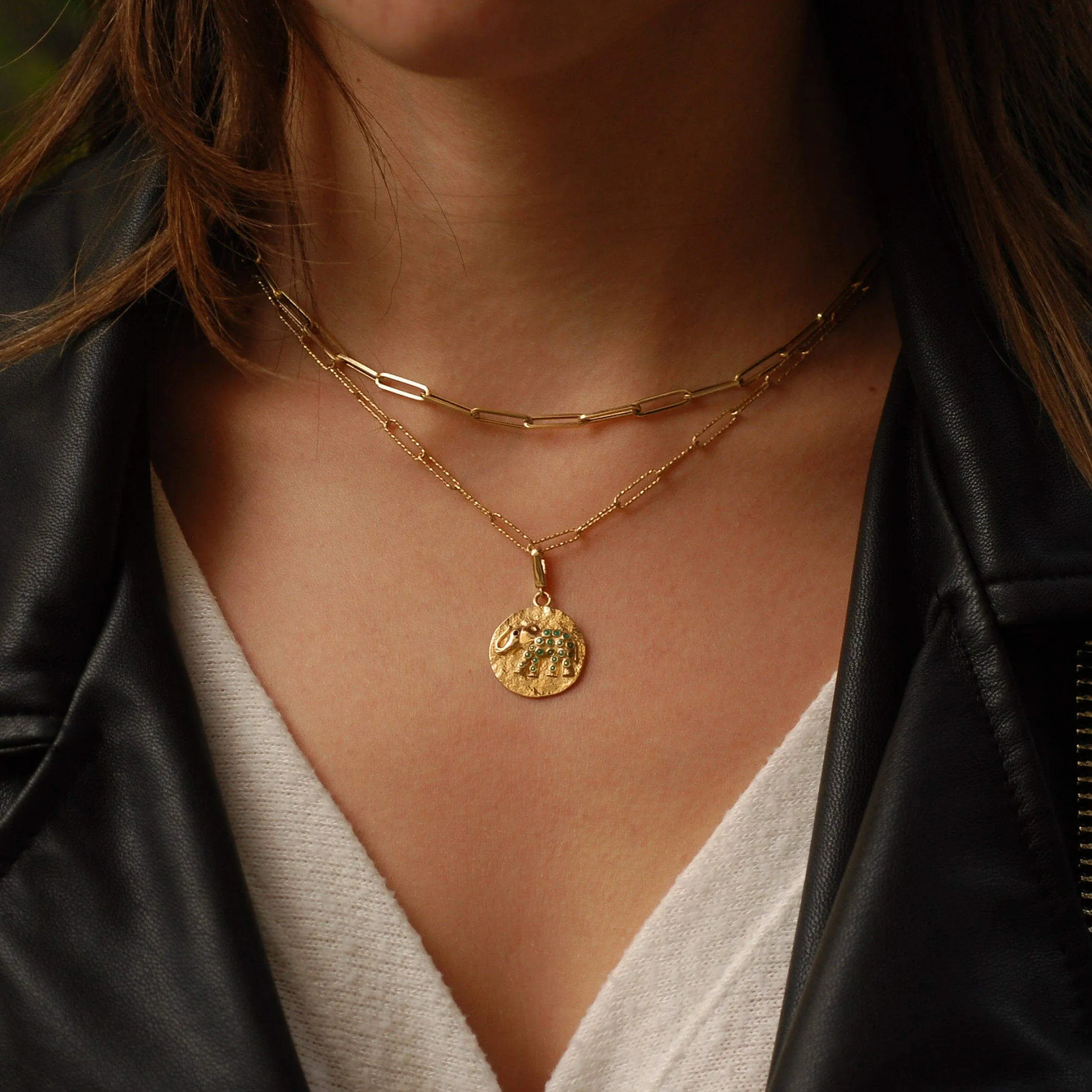 Elephant Charm | 14K Solid Gold