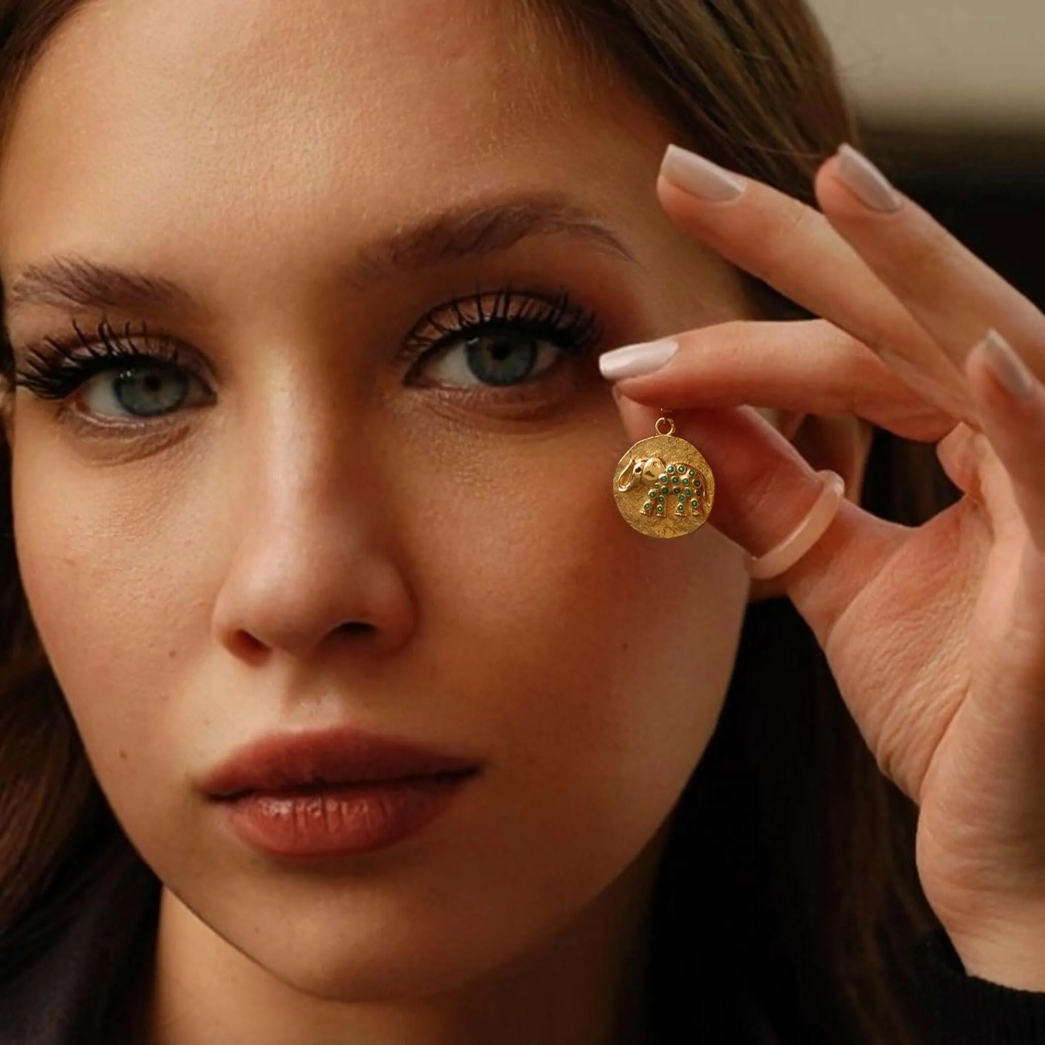 Elephant Charm | 14K Solid Gold