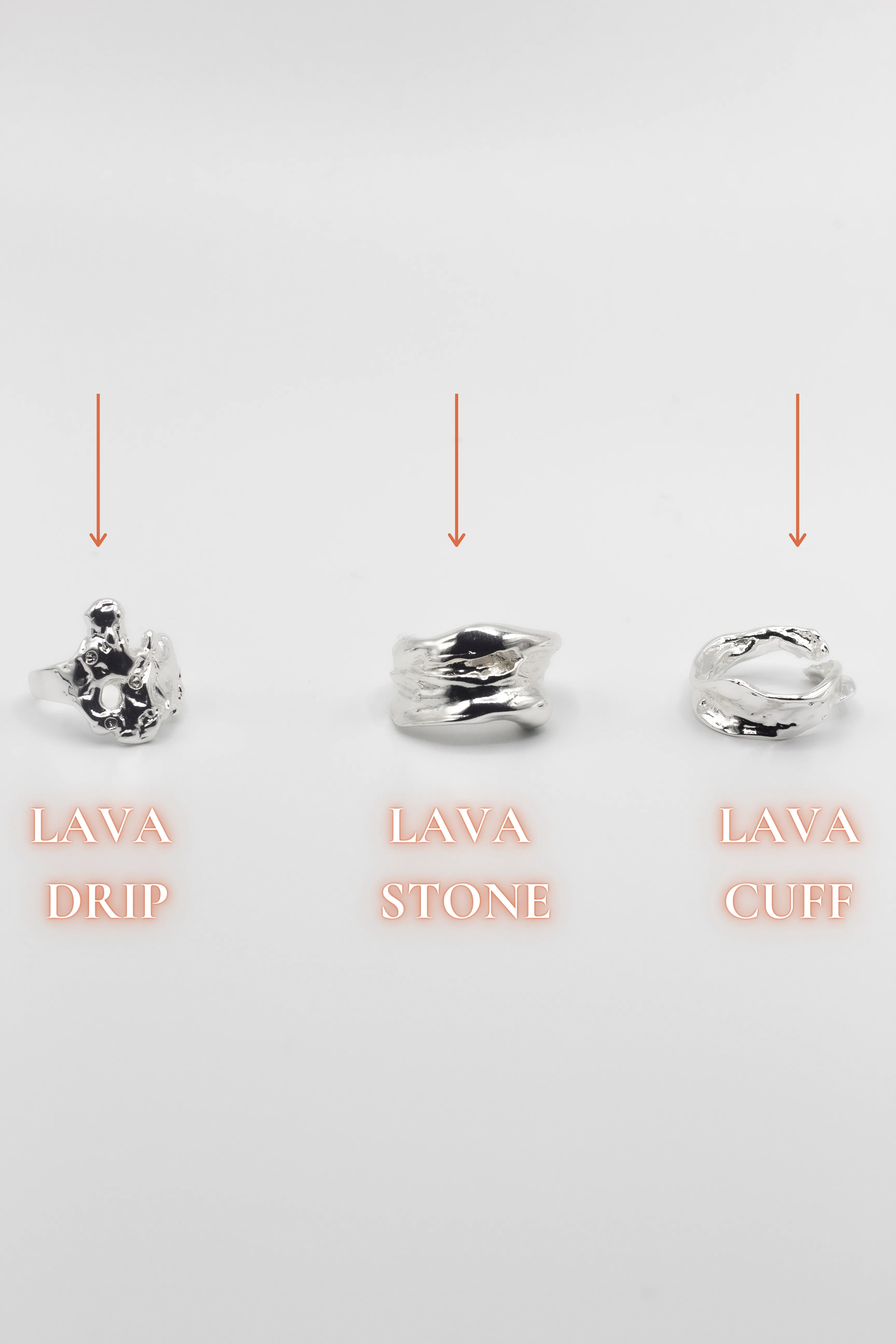 Ella Lava Ring (Sold as Singles)