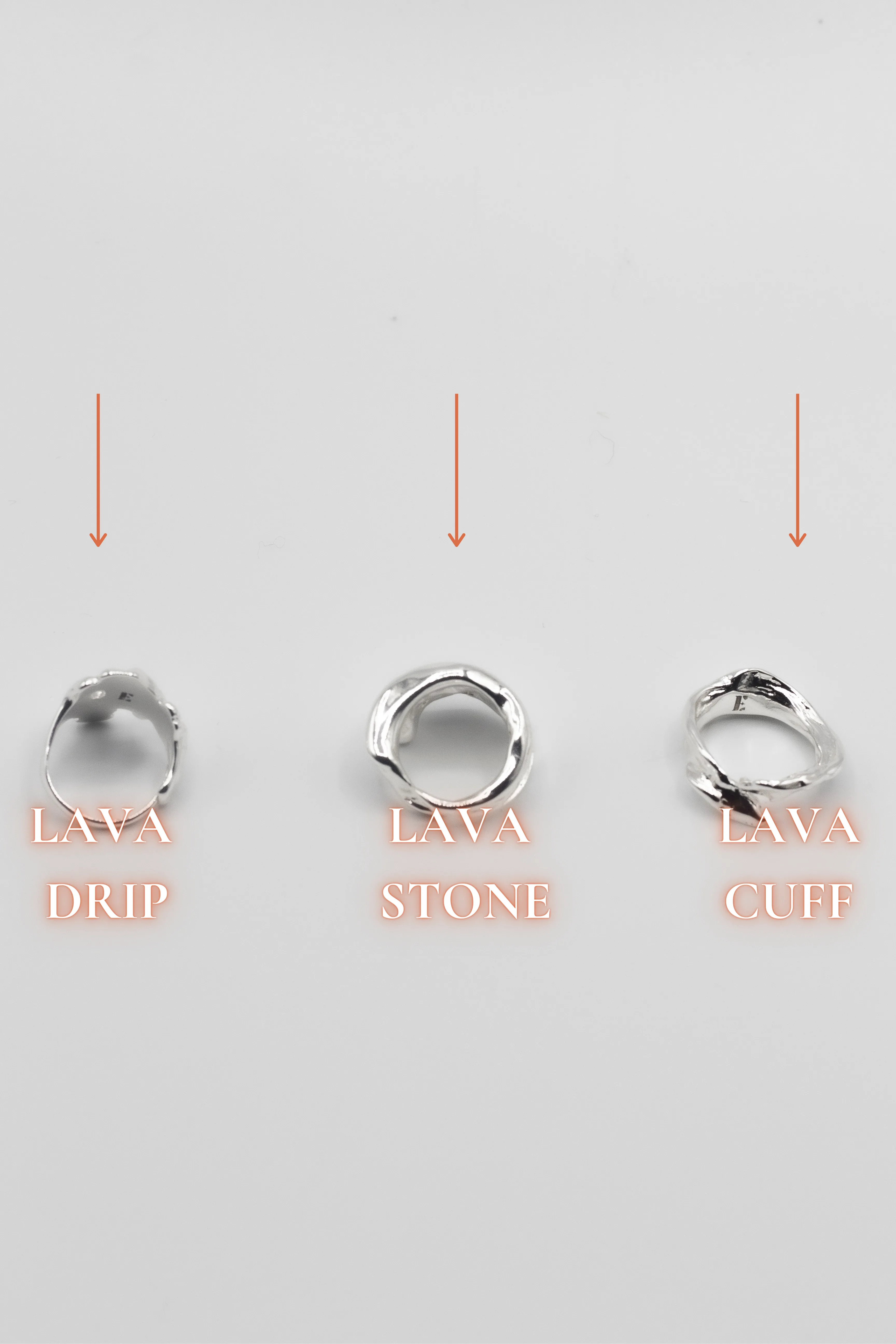 Ella Lava Ring (Sold as Singles)