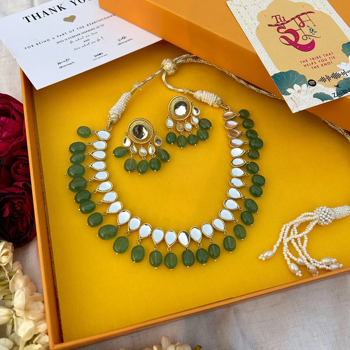 Gal Mitthi Gift Box with Green Strawberry Quartz