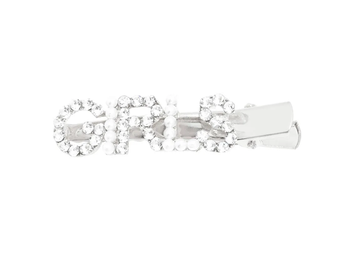 GIRLS Diamanté and Pearl Hair Clip