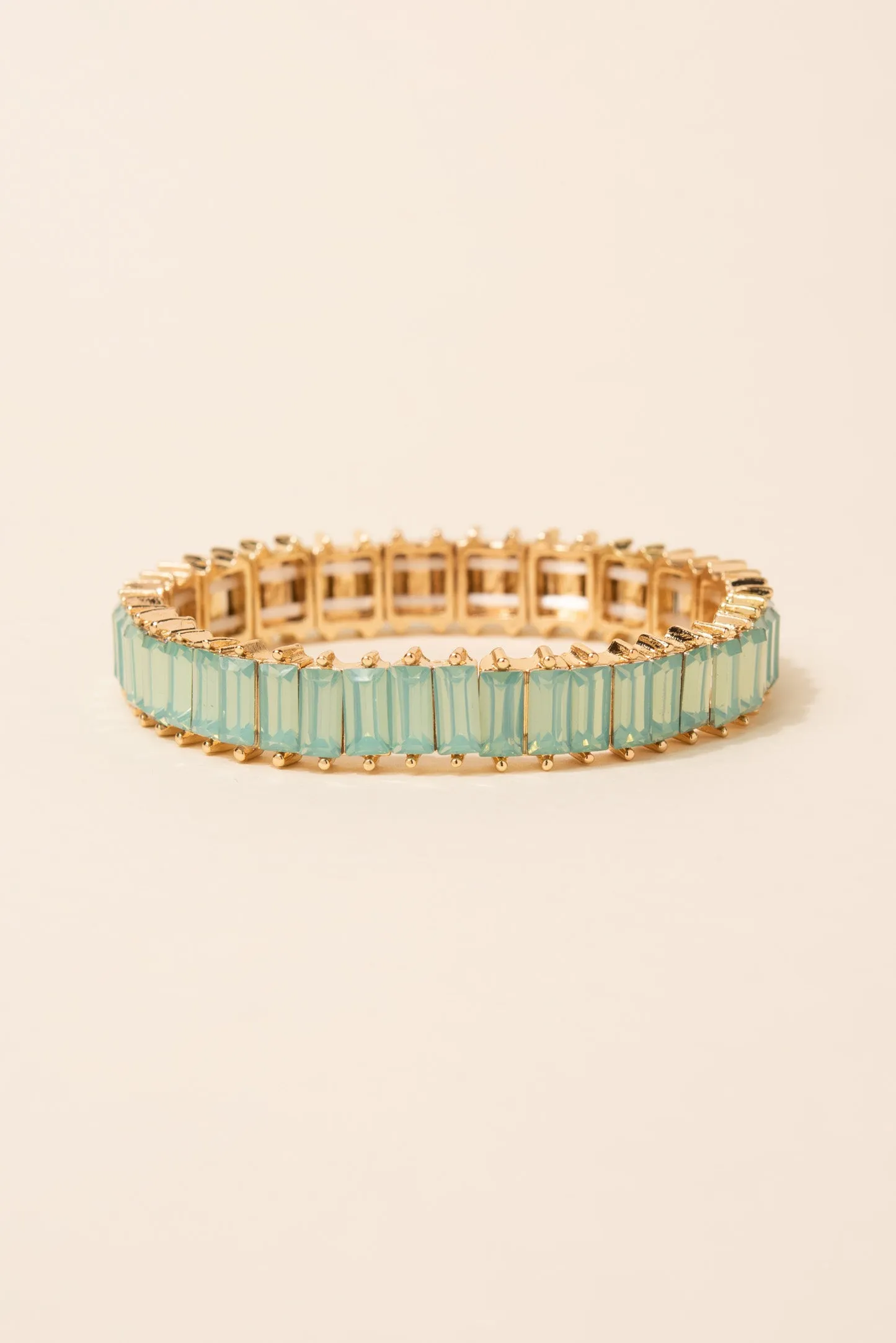 Rhinestone Baguette Stretch Bracelet - Stylish Jessa Edition