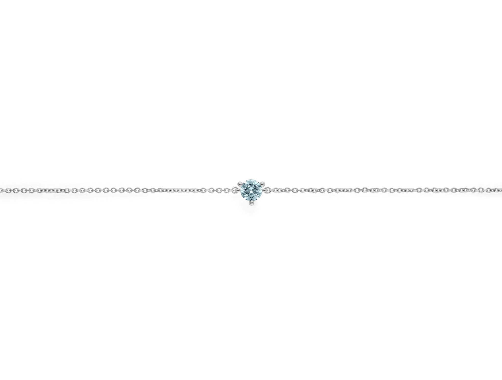 Lab-Grown Diamond ct. Mini Round Brilliant Bracelet | Blue