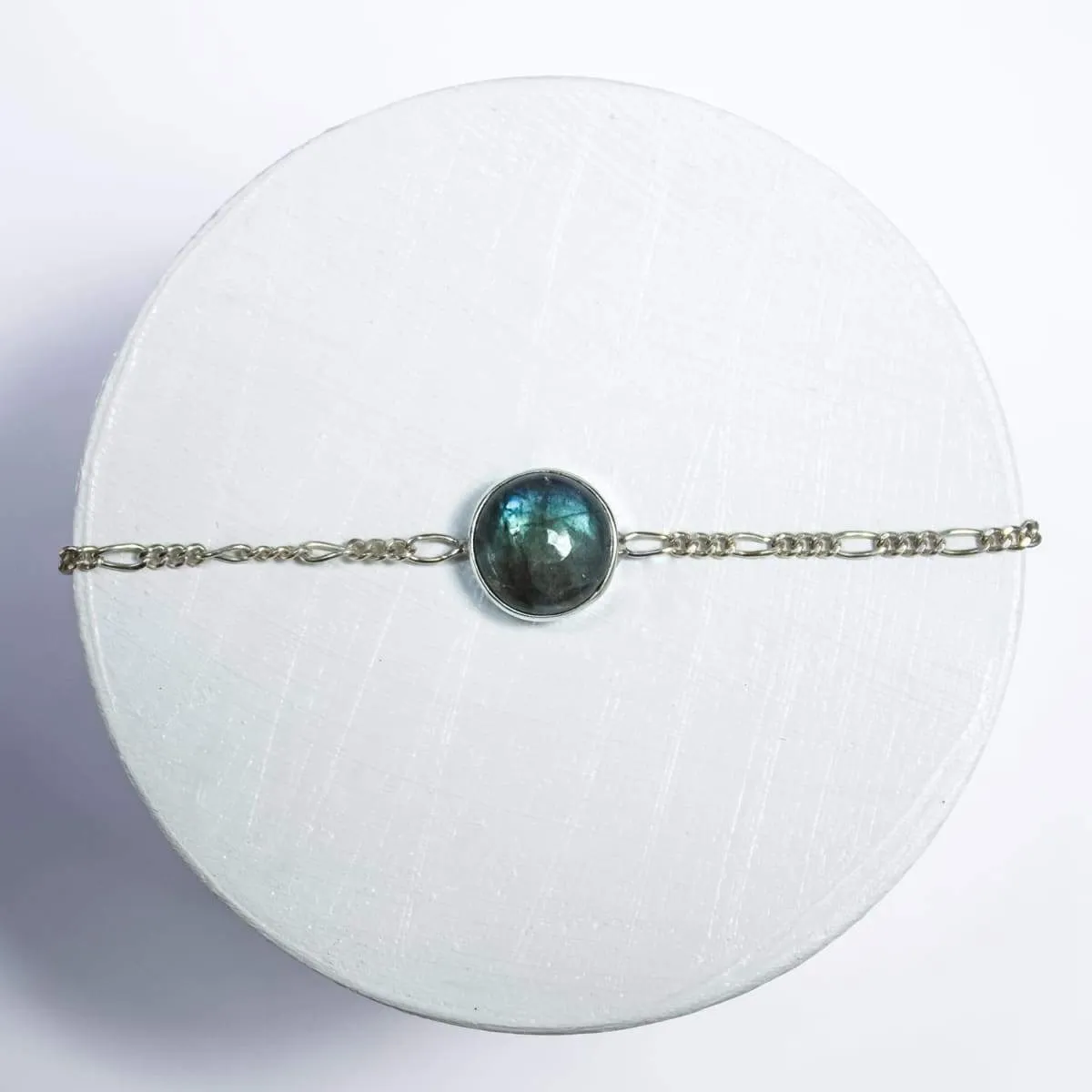 Labradorite Chain Bracelet, Gemstone Bracelet, Handmade Jewelry, Gift