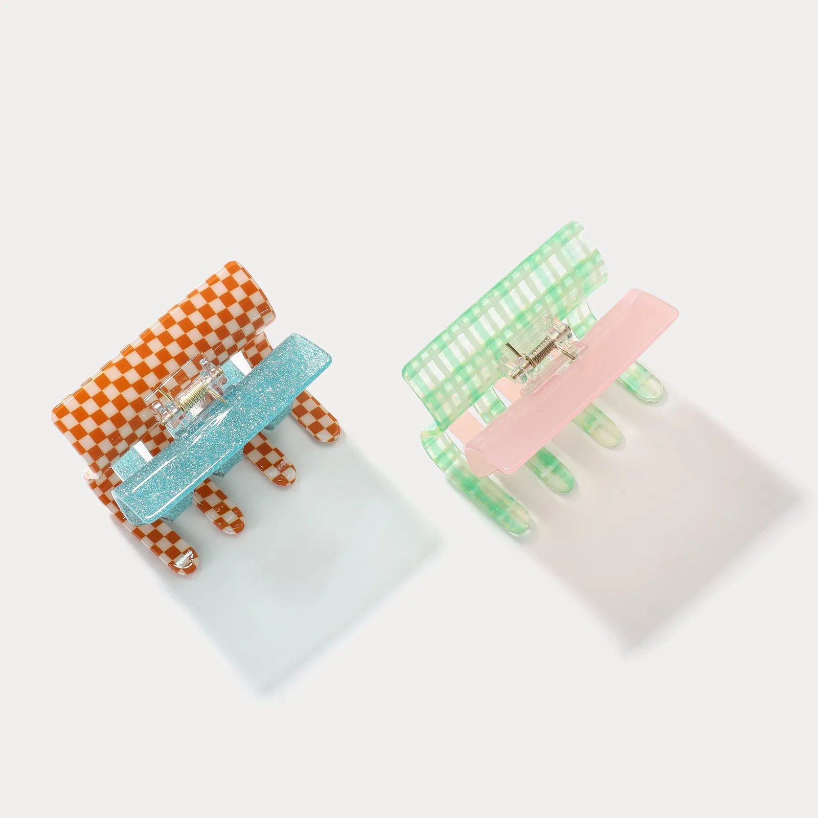 Mosaic Hair Claw Clips, Set of 2