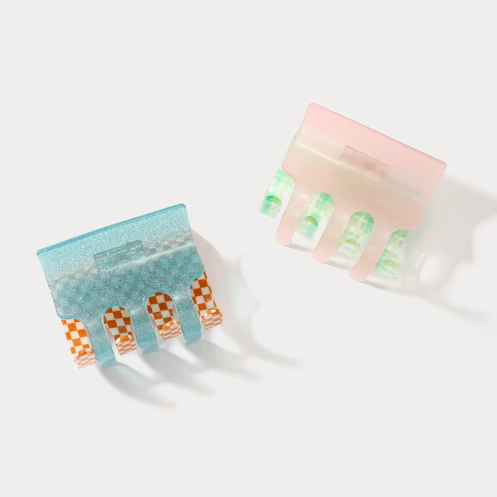 Mosaic Hair Claw Clips, Set of 2
