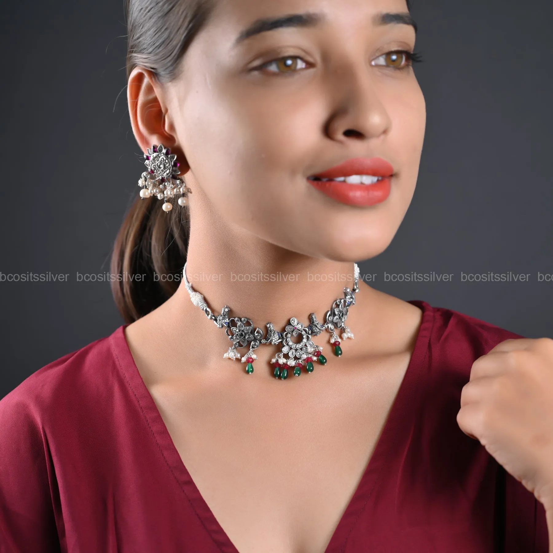 Oxidized Choker - 1229