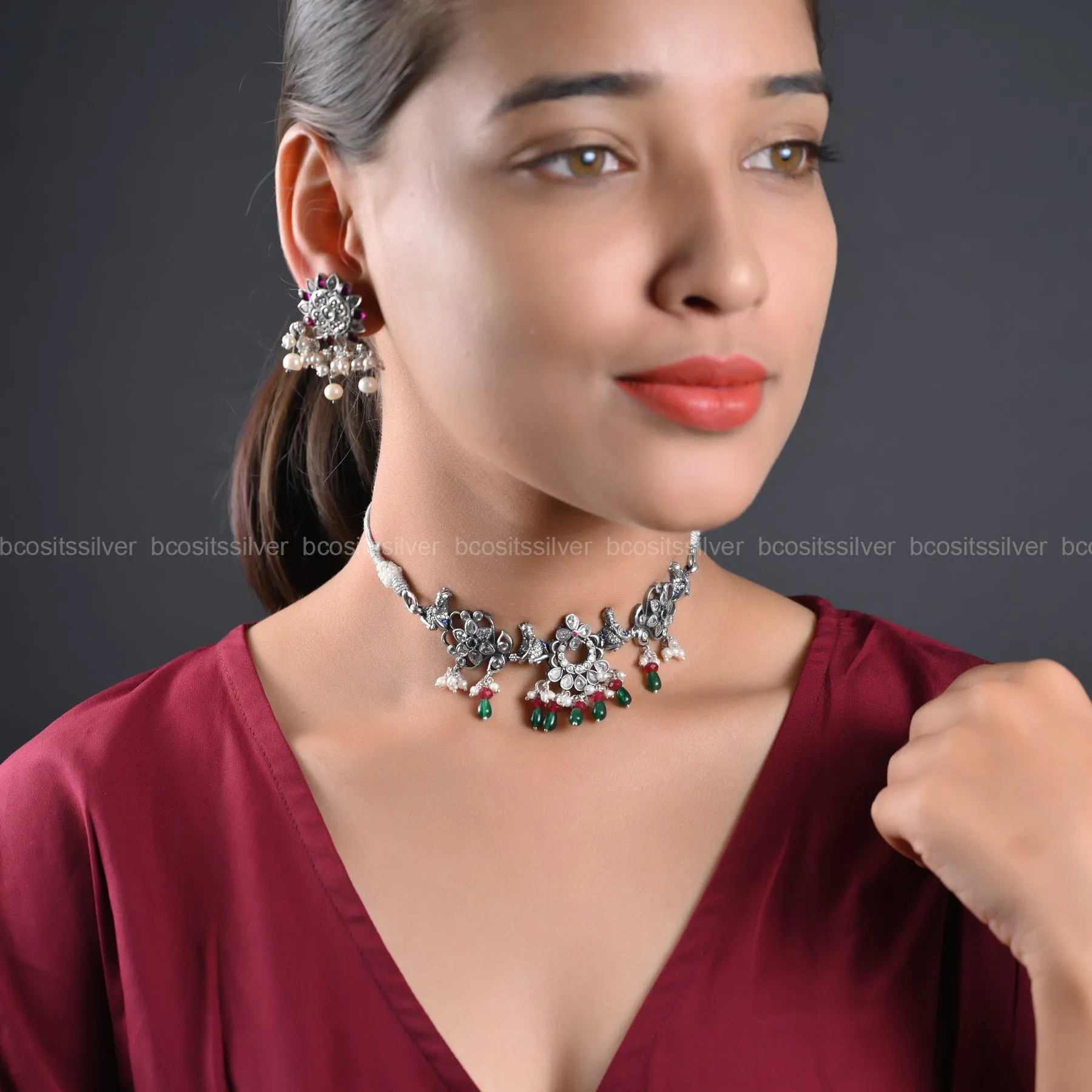Oxidized Choker - 1229