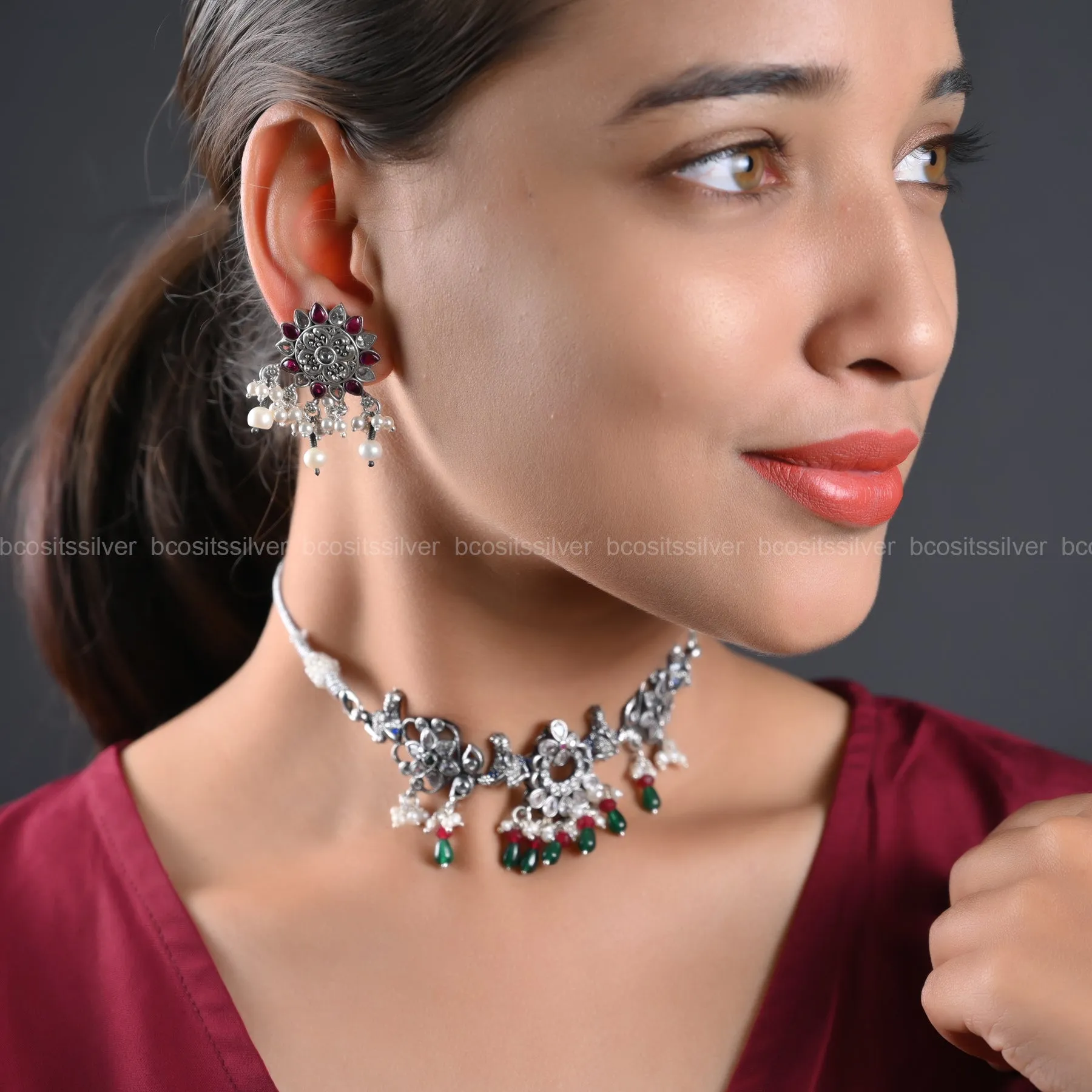 Oxidized Choker - 1229