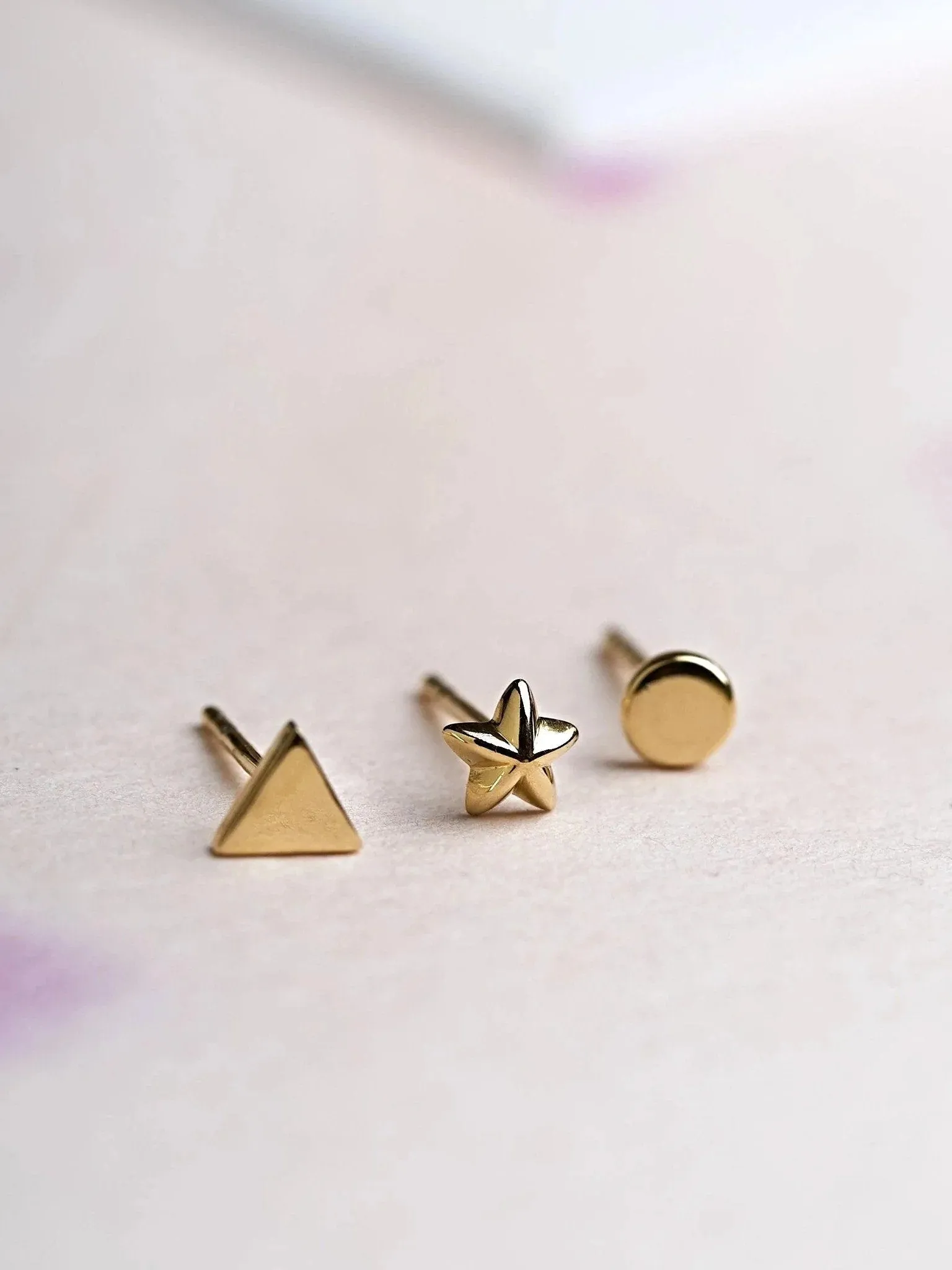Peg Geometric Stud Earring