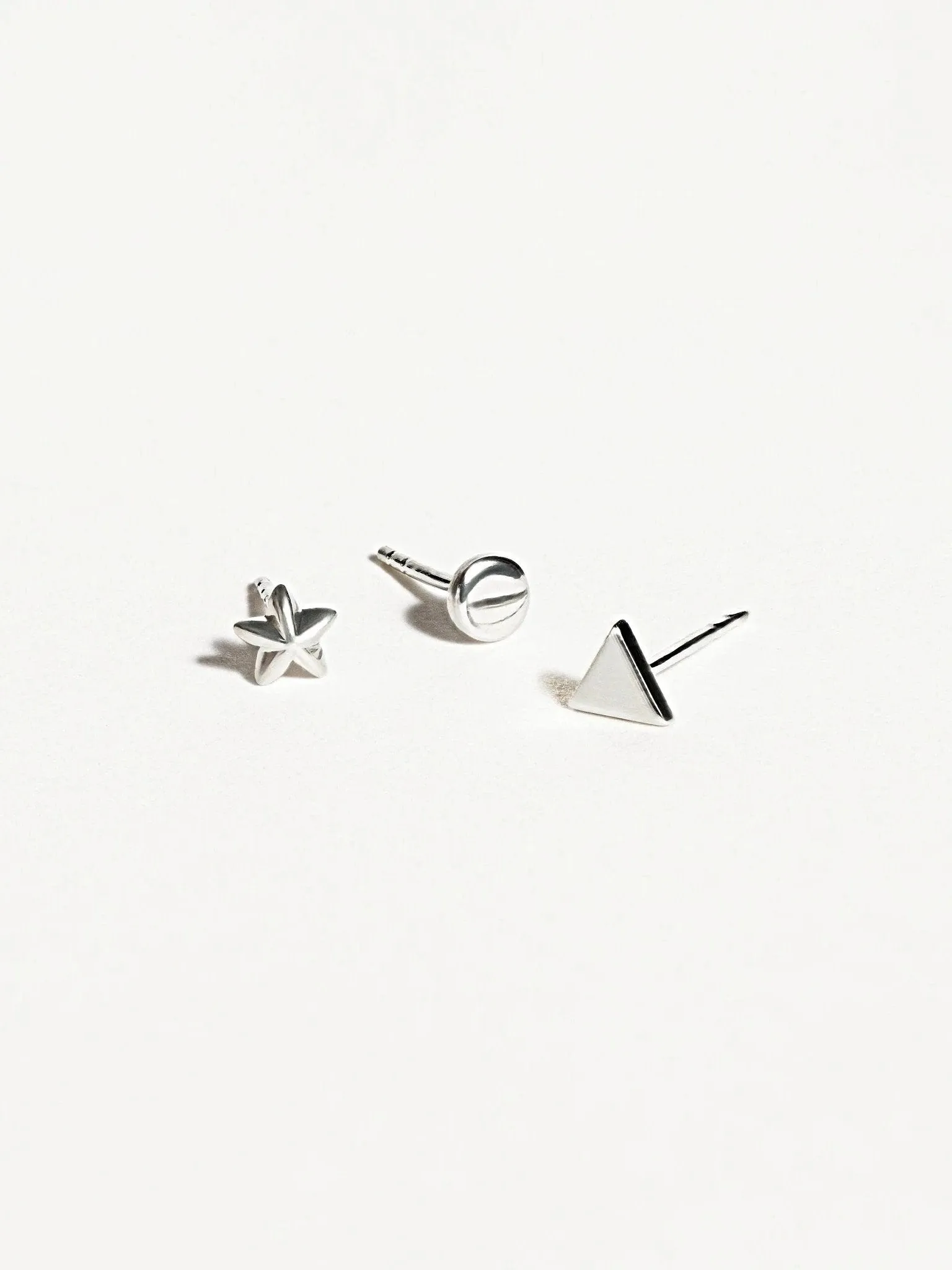 Peg Geometric Stud Earring