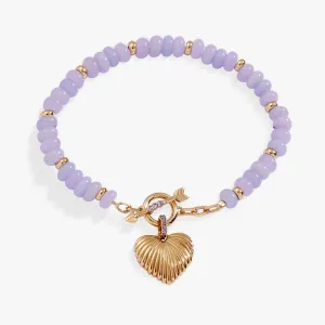 Puffy Heart Toggle Bracelet