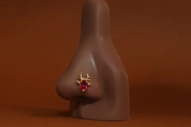 Reindeer Nose Stud Piercing Jewelry