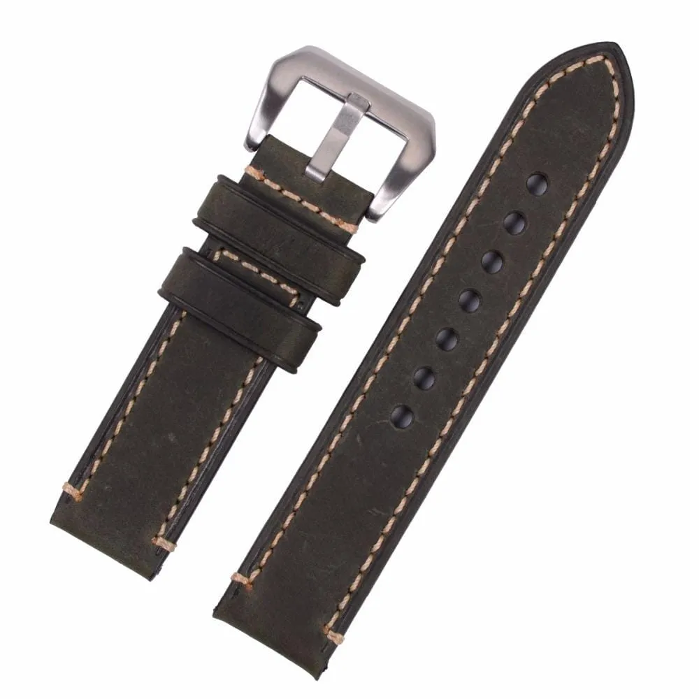Retro Leather Straps Compatible with the Brew Watch  Retrograph & 8-Bit Brew