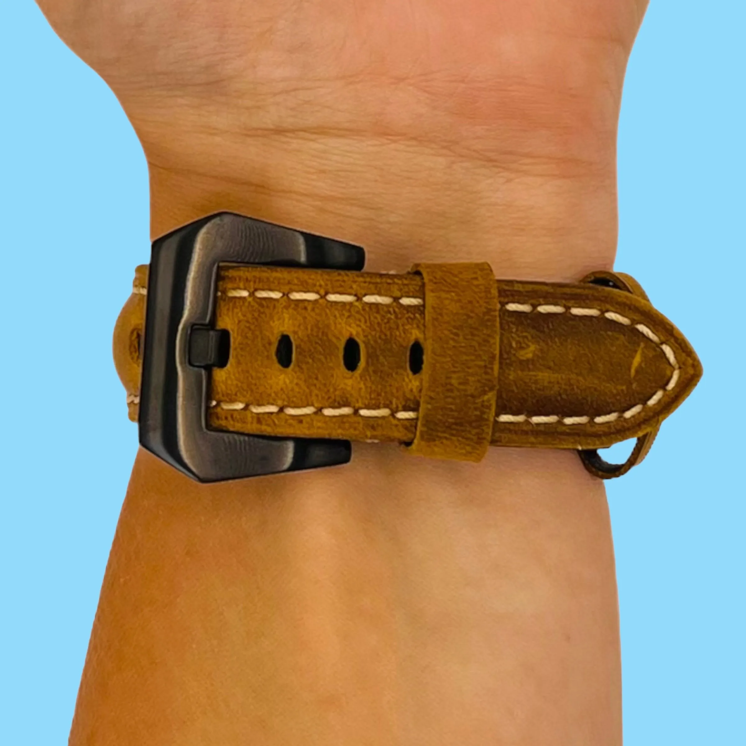 Retro Leather Straps Compatible with the Brew Watch  Retrograph & 8-Bit Brew