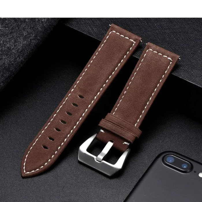 Retro Leather Straps Compatible with the Brew Watch  Retrograph & 8-Bit Brew