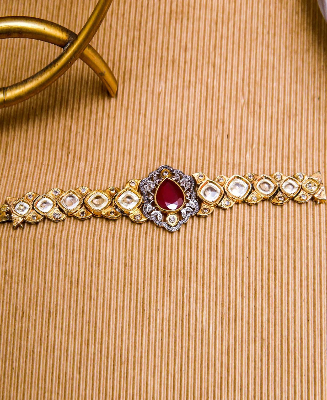 Ruby Wrist Watch Bracelet