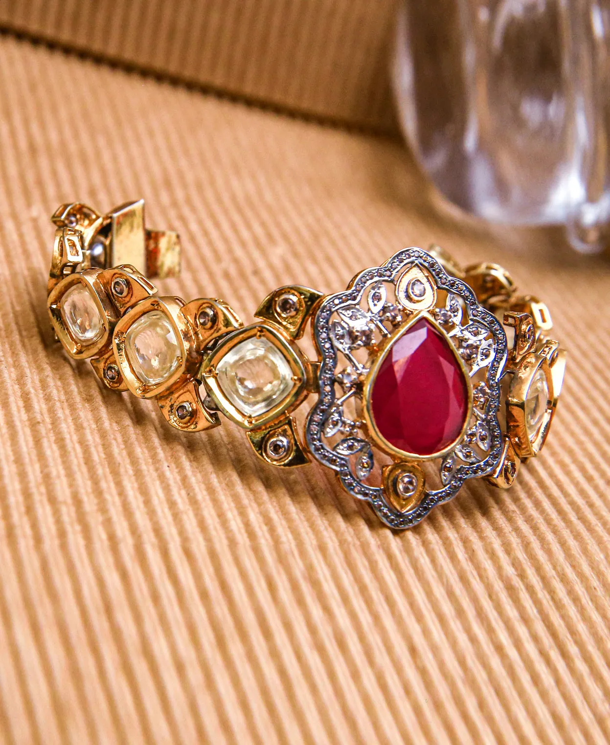 Ruby Wrist Watch Bracelet