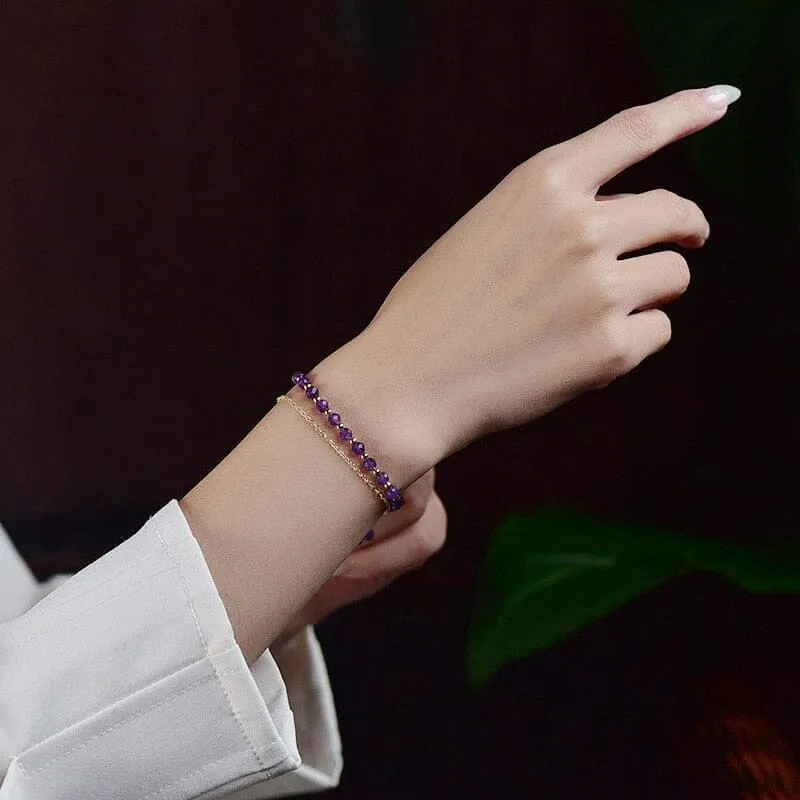 Simplicity Fairy Amethyst Crystal Bracelet