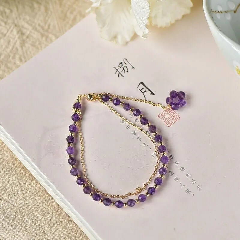 Simplicity Fairy Amethyst Crystal Bracelet