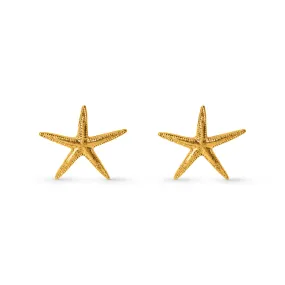 Starfish Stud Earrings - Gold