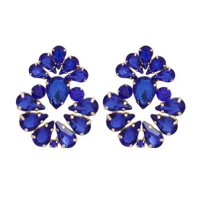 Statement Studs: Royal Teardrops Fashion Earrings