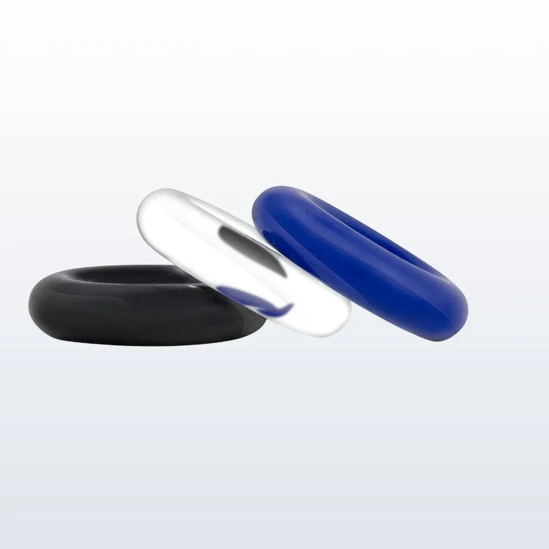 Stay Hard Donut Cock Rings (3-Pack)