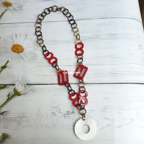 Stunning Handmade Buffalo Horn Necklace J18183, Made by Natural Material