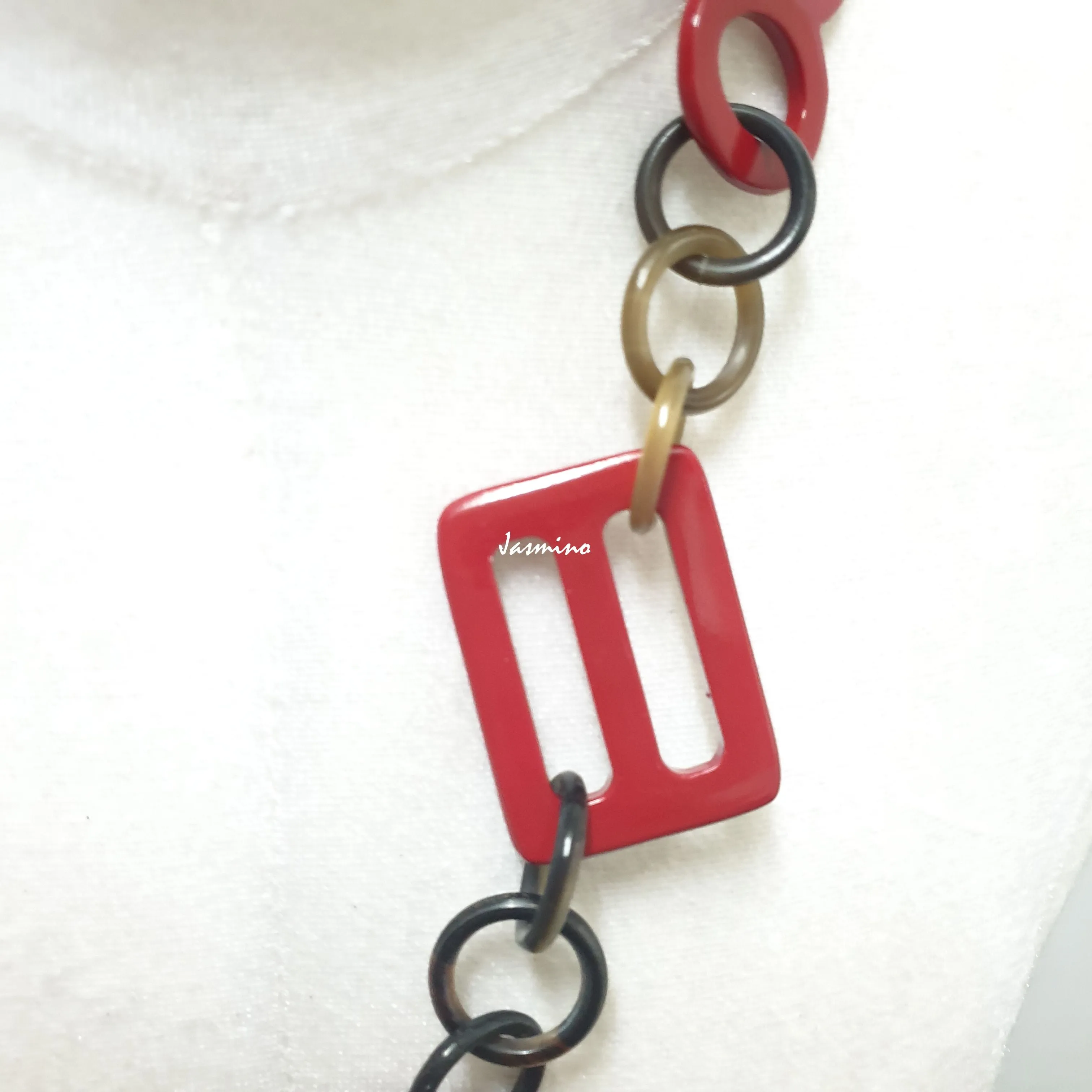 Stunning Handmade Buffalo Horn Necklace J18183, Made by Natural Material