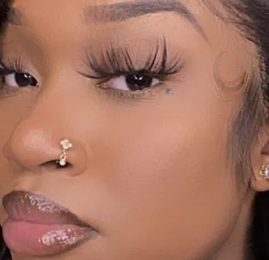 Valentina Dangling Nose Hoop Piercing Jewelry