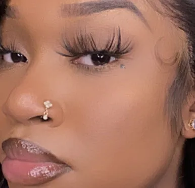 Valentina Dangling Nose Hoop Piercing Jewelry