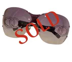Vintage Chanel Sunglasses #4147 color 1278G gray gradient black