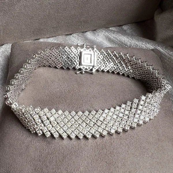 Vintage Diamond Mesh Bracelet